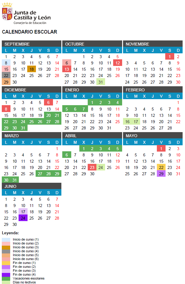 Calendario Escolar 2025-2026